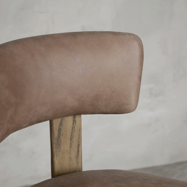 SILLA TIERRA DEL FUEGO CUERO CAFÉ