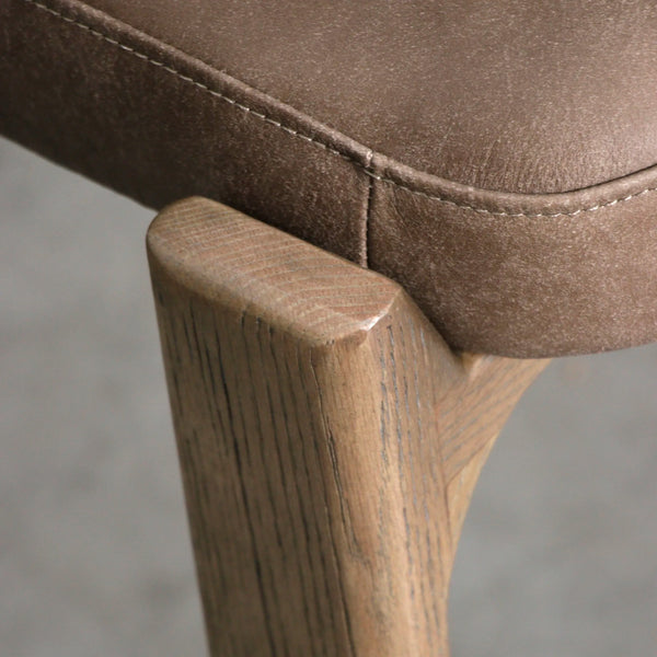 SILLA TIERRA DEL FUEGO CUERO CAFÉ