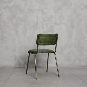 Silla de Cuero Verde