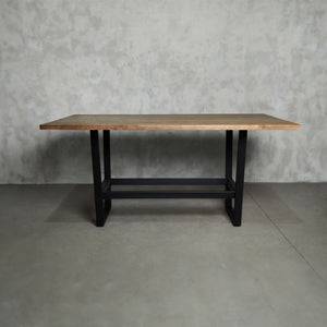 Mesa Bar Tranquera 2.50 x 100 Gris Liso
