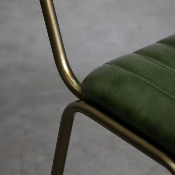 Silla de Cuero Verde