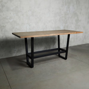 Mesa Bar Tranquera 2.50 x 100 Gris Liso
