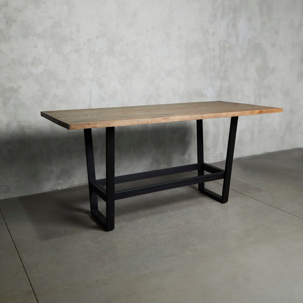 Mesa Bar Tranquera 2.50 x 100 Gris Liso