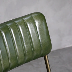 Silla de Cuero Verde