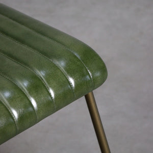 Silla de Cuero Verde