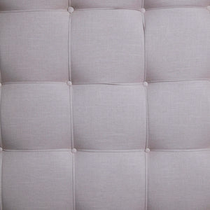 Respaldo de cama 1.50 x 1.40 capitoné gris