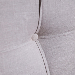 Respaldo de cama 1.50 x 1.40 capitoné gris