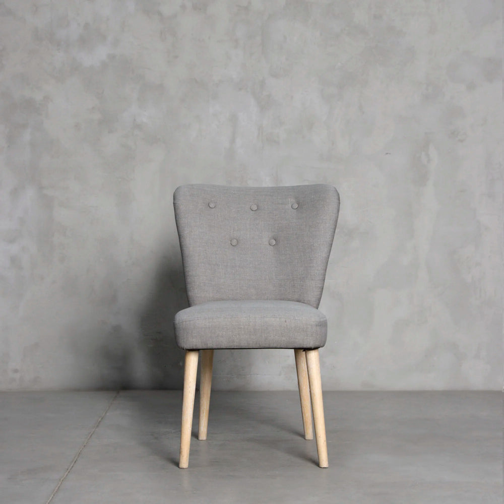 Silla Fausta lino gris