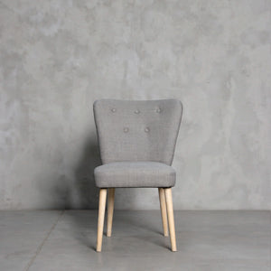 Silla Fausta lino gris