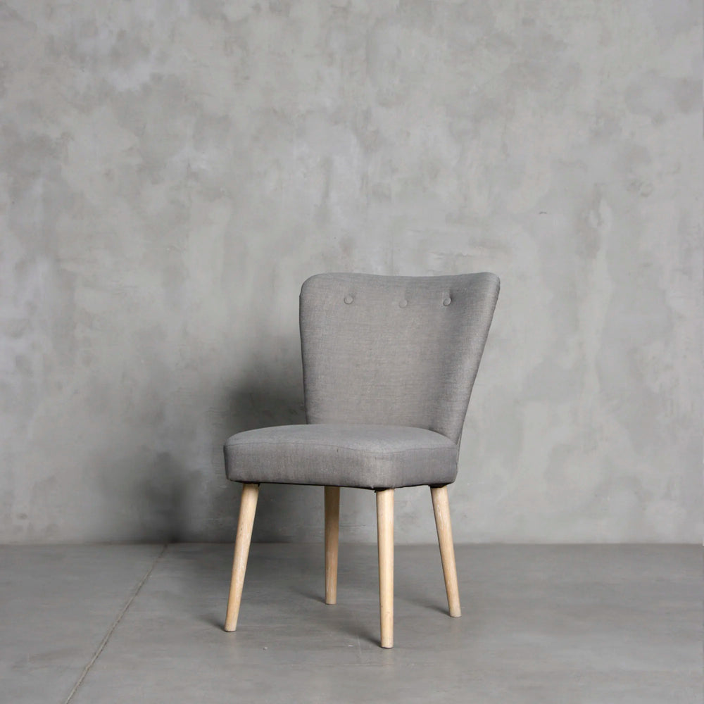 Silla Fausta lino gris