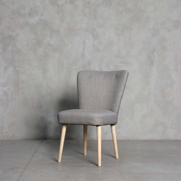 Silla Fausta lino gris