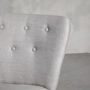 Silla Fausta lino gris