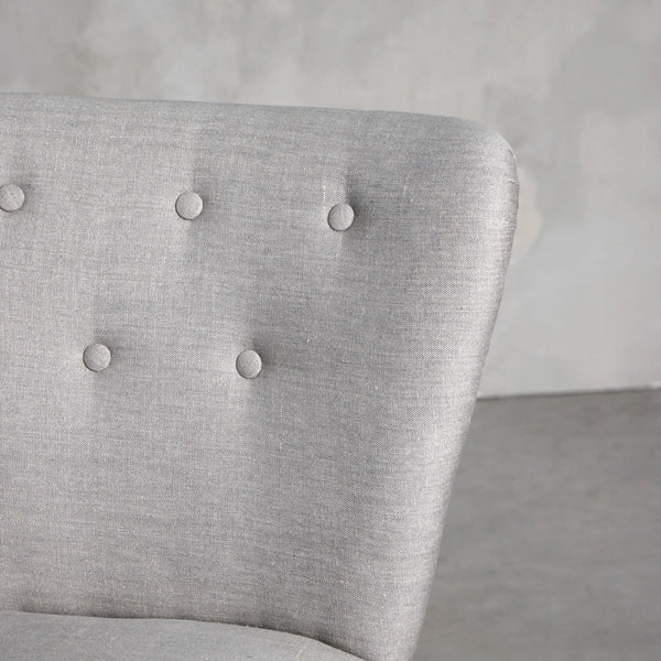Silla Fausta lino gris