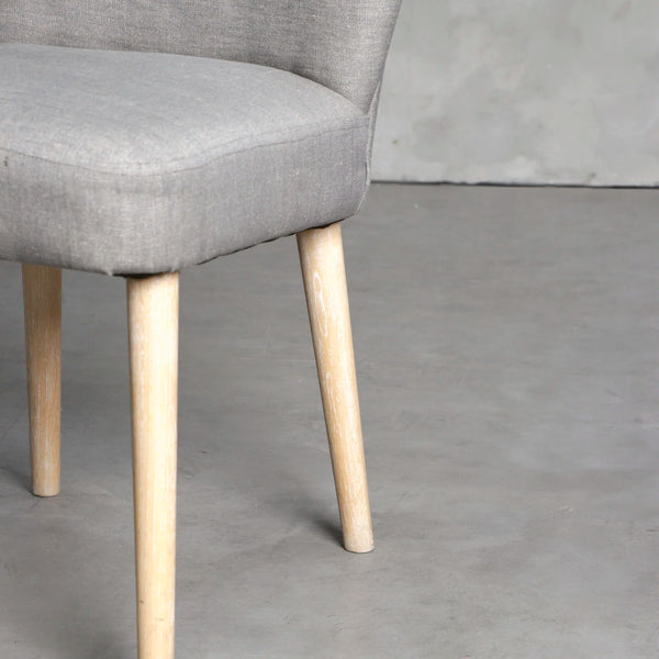 Silla Fausta lino gris