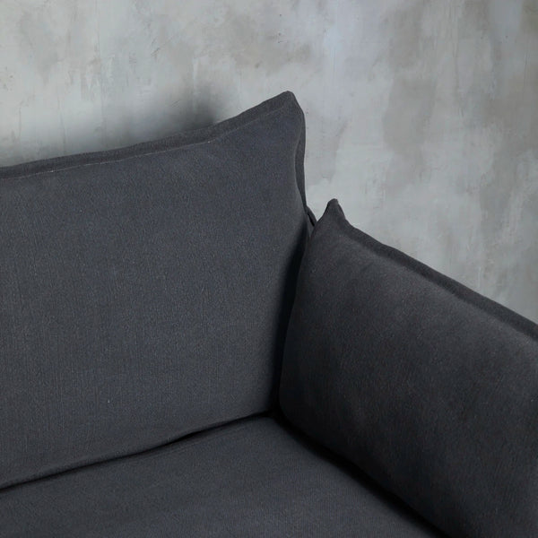 Sofá La Parra (100 x 260 cm) Gris Rustico