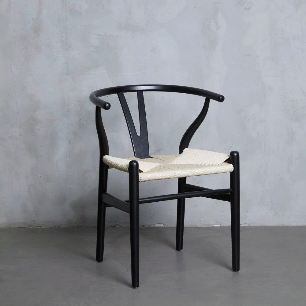Silla Wishbone Negra
