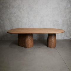 Mesa Comedor Señora Del Agua 2.42 Lino Tibio