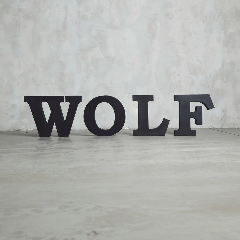 Letras Metal Wolf