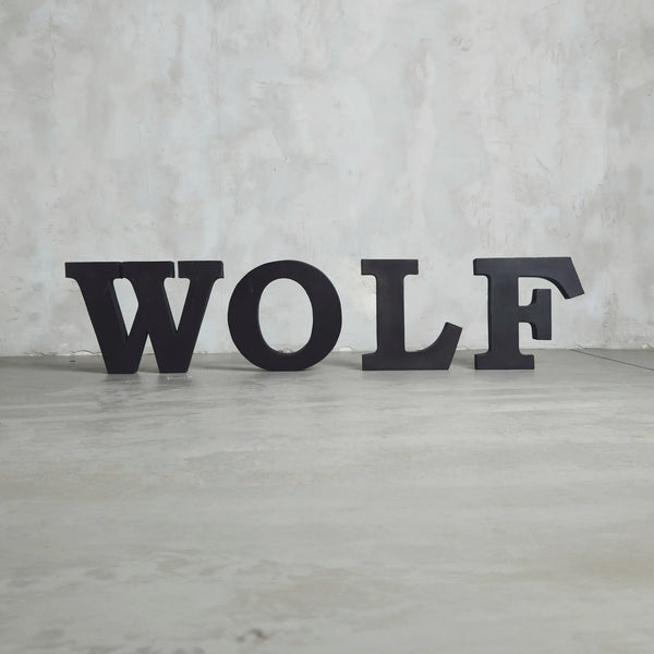 Letras Metal Wolf