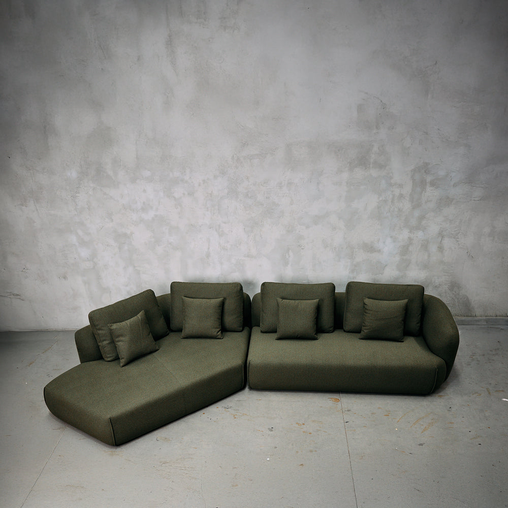 Sofá Riñón Verde