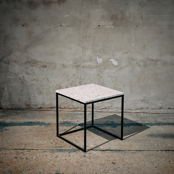 Mesa Lateral Mármol Terrazo S