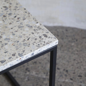 Mesa Lateral Mármol Terrazo L